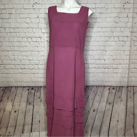 Eucalyptus Dresses & Skirts - Eucalyptus Handmade in Guatemala Mauve Purple Sleeveless Maxi Dress Size L